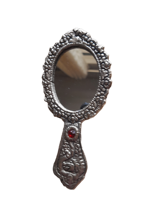 Antique silver Finish Hand Mirror